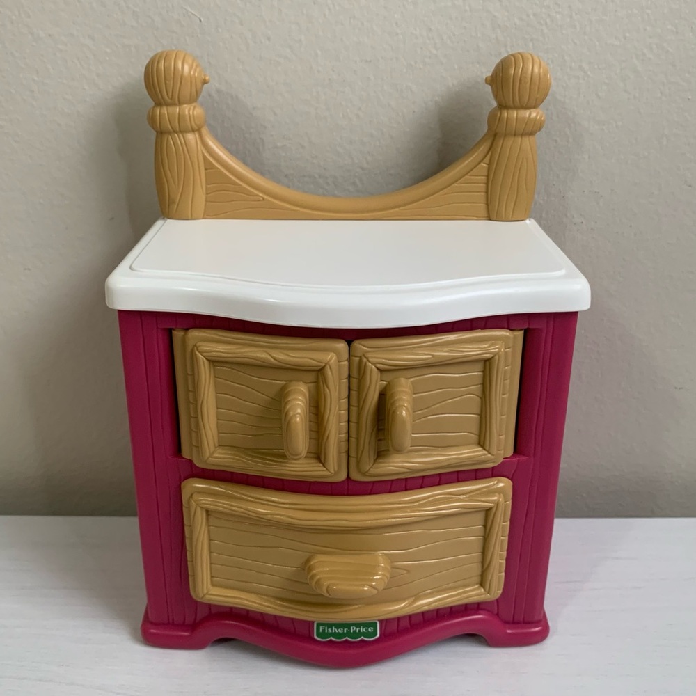 Vintage 1999 Fisher-Price Briarberry Bear Dresser Vanity No Mirror